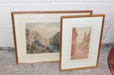Lot 363 - A 19th Century coloured engraving of Dovedale,...