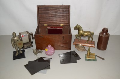 Lot 508 - Mixed Lot: Glass photographic slides, various...