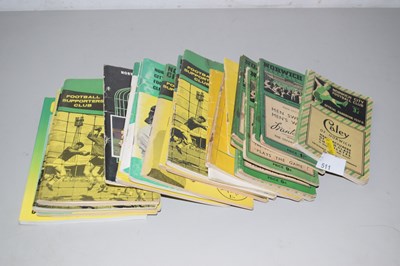 Lot 511 - A quantity of Norwich City football handbooks,...