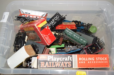 Lot 530 - A box of various model railway rolling stock
