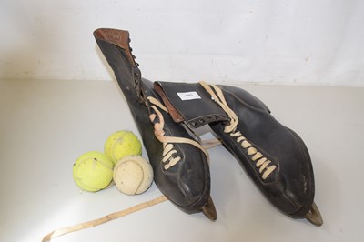 Lot 544 - Vintage ice skates
