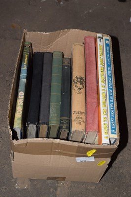 Lot 573 - One box of books railway related