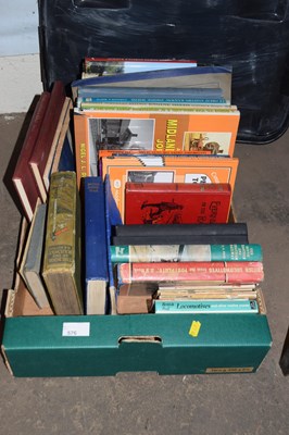 Lot 576 - One box of books railway related