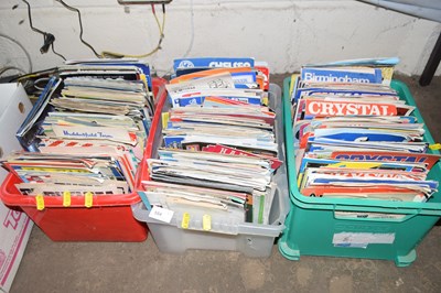 Lot 584 - Three boxes of various mixed football programs