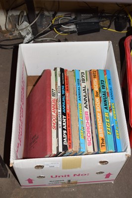 Lot 586 - One box of children's annuals