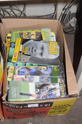 Lot 587 - One box of Norwich City Football programs
