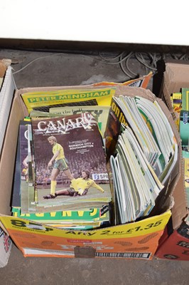 Lot 588 - One box of Norwich City Football programs