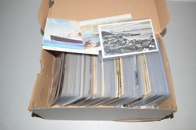 Lot 382 - A shoe box of foreign postcards