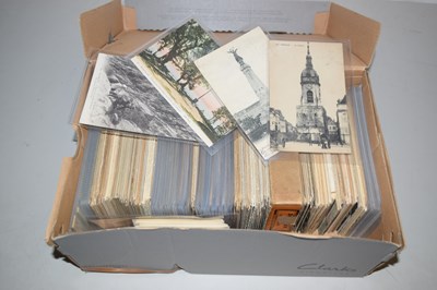 Lot 383 - A shoe box of foreign postcards