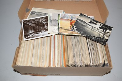 Lot 384 - A shoe box of foreign postcards