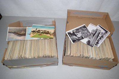 Lot 388 - Two boxes of UK and other mixed postcards