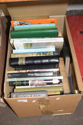 Lot 692 - Box of various books including local interest,...