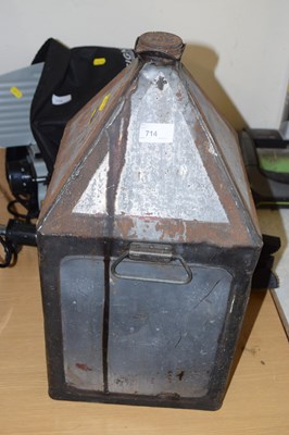 Lot 714 - A Thelson Motor Oil container