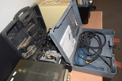 Lot 727 - A cased Trend router together with a cased drill