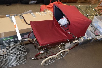 Lot 748 - Vintage dolls pram and contents to include...