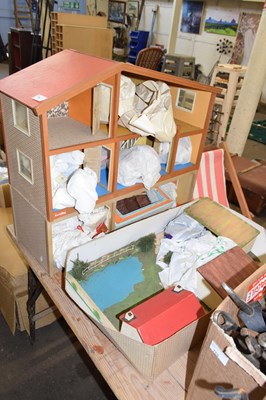 Lot 754 - Dolls house and contents together with farm...