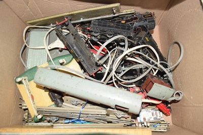 Lot 593 - A box of play worn 00 gauge model railway...