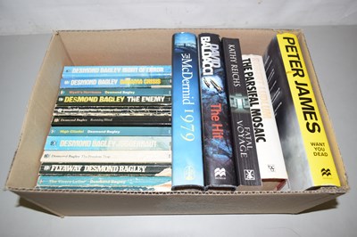 Lot 603 - One box of books Desmond Bagley and others