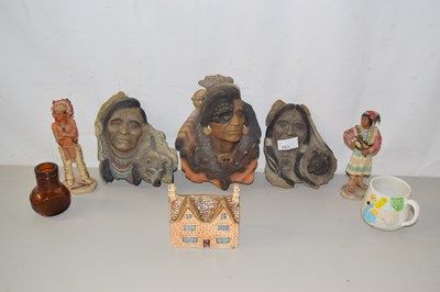 Lot 643 - Group of figures of native American Indians...