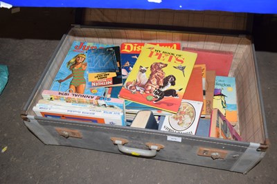Lot 675 - One suitcase with various children's annuals...