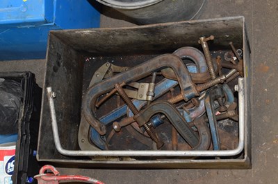 Lot 815 - A box of G clamps