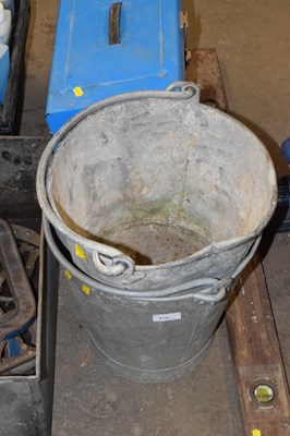 Lot 816 - Two galvanised buckets