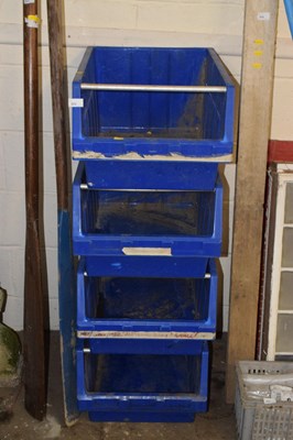 Lot 828 - Four large workshop storage boxes