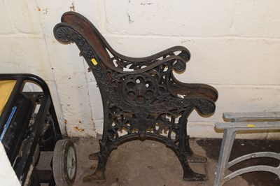 Lot 835 - Pair of cast iron bench ends