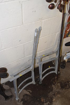 Lot 837 - Two pairs of aluminium bench ends
