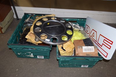 Lot 707 - Two boxes of DAF lorry parts together with a...