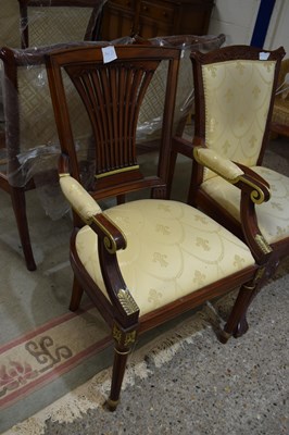 Lot 361d - A good quality reproduction upholstered Carver...
