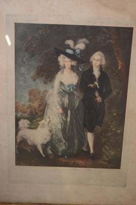 Lot 173 - Lge framed Print after Gainsborough, The...
