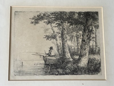 Lot 390 - Four asstd framed Norwich School Etchings