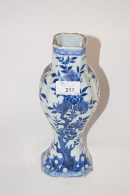Lot 211 - 19ct Chinese Porcelain vase with blue and...
