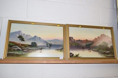 Lot 40 - B Ward a pair of studies of Highland landscapes