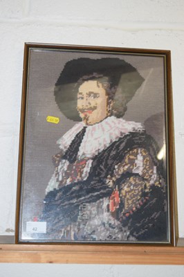 Lot 42 - Tapestry picture The Laughing Cavalier