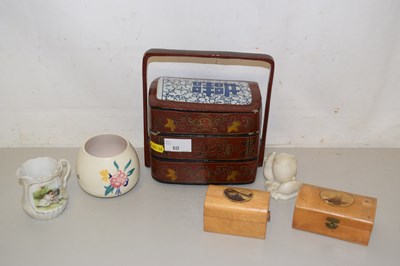 Lot 60 - Mixed Lot: A Poole Pottery vase, a small...
