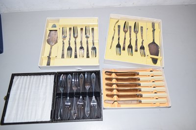 Lot 133 - Four cases of assorted cutlery