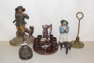 Lot 161 - Mixed Lot: Two cast iron door stops, a vintage...