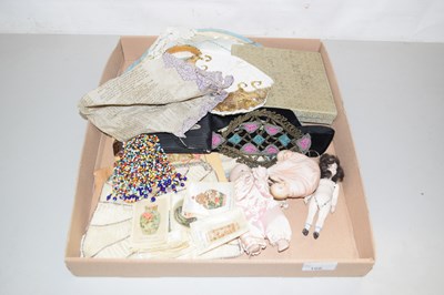 Lot 168 - Mixed Lot: Small dolls, various fabrics,...