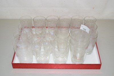 Lot 169 - A set of Edwardian etched glasses