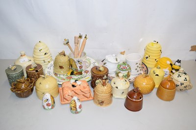 Lot 178 - Collection of various vintage honey pots and...