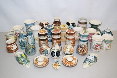 Lot 179 - A collection of Moulin Huet Guernsey pottery...