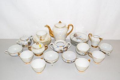 Lot 201 - A quantity of Japanese and lustre finish tea...