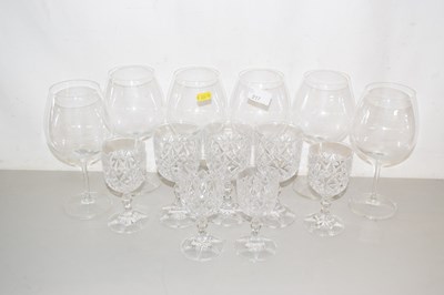 Lot 217 - A group of various clear drinking glasses