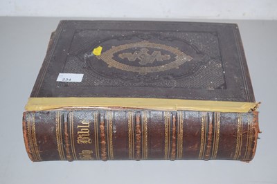 Lot 234 - A Rev John Brown The Holy Bible, leather bound,...