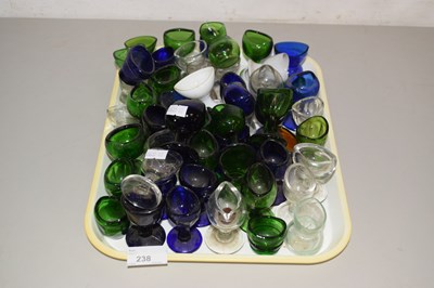 Lot 238 - Collection of mainly pressed glass eye baths