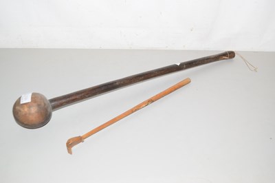 Lot 239A - A hardwood knobkerie of short form, 63cm long...