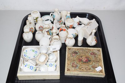 Lot 249 - Mixed Lot: Various crested china wares,...