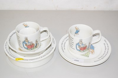 Lot 250 - A quantity of Wedgwood Peter Rabbit child's...
